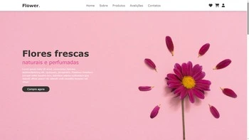 Site de loja de flores